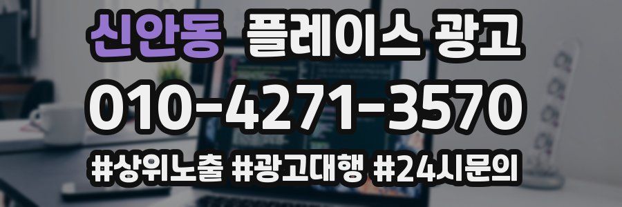 신안동 플레이스 광고