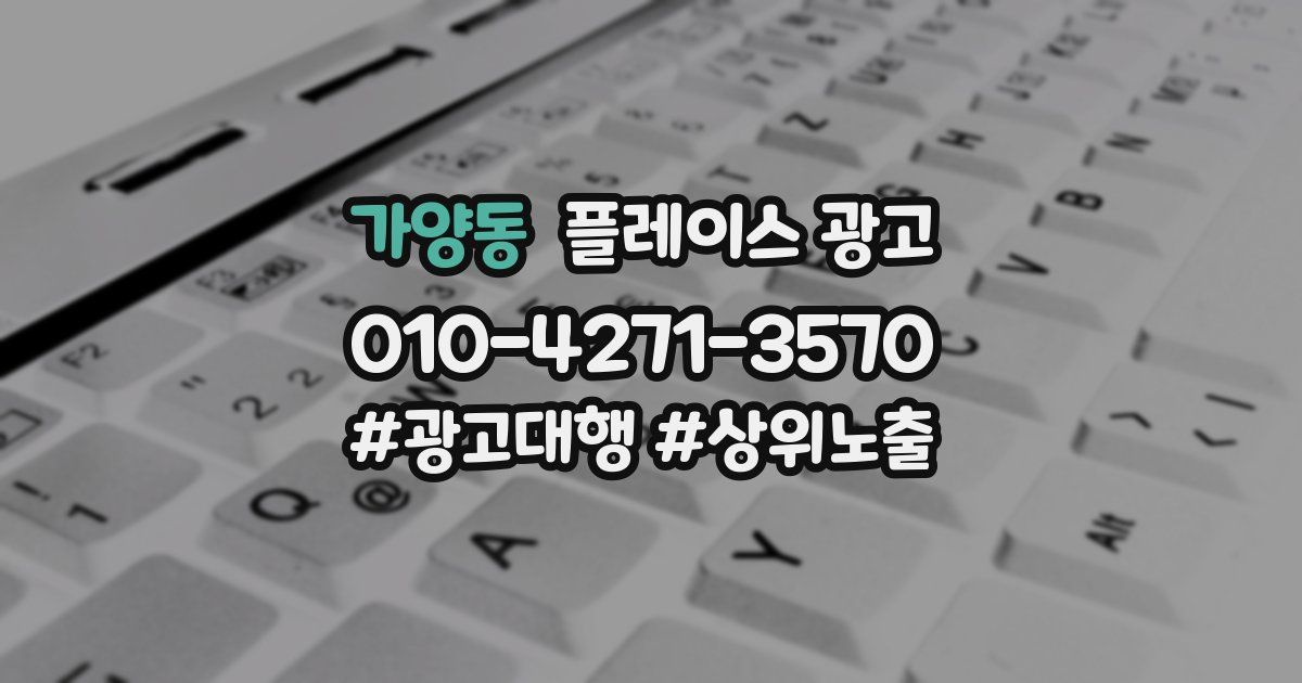 가양동 플레이스 광고