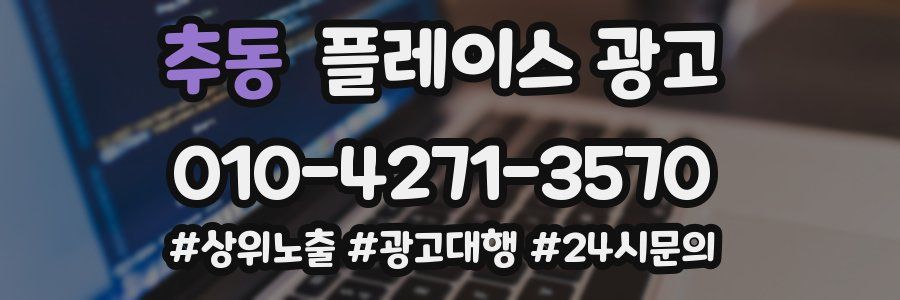 추동 플레이스 광고