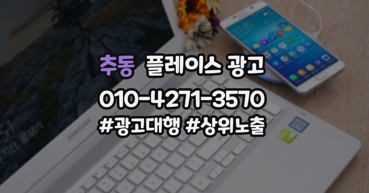 추동 플레이스 광고