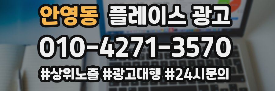 안영동 플레이스 광고
