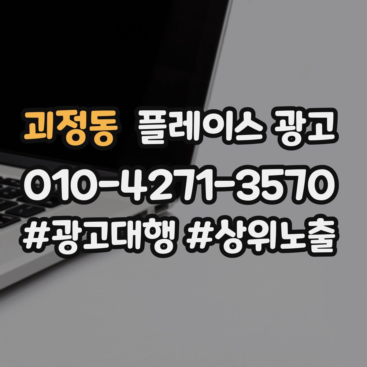 괴정동 플레이스 광고