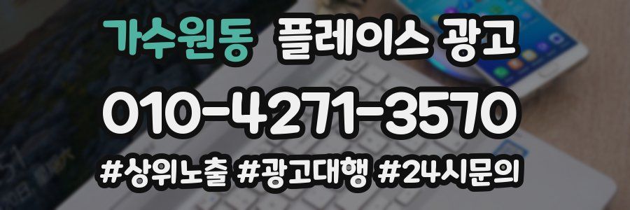가수원동 플레이스 광고