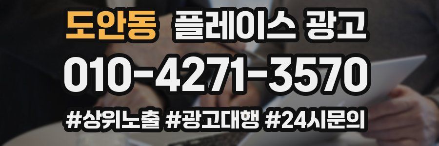 도안동 플레이스 광고