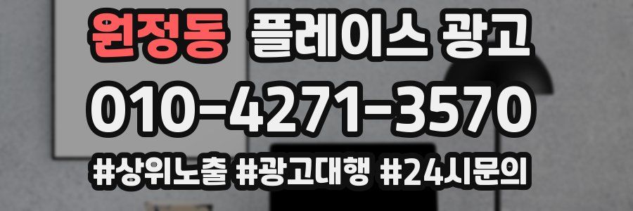 원정동 플레이스 광고