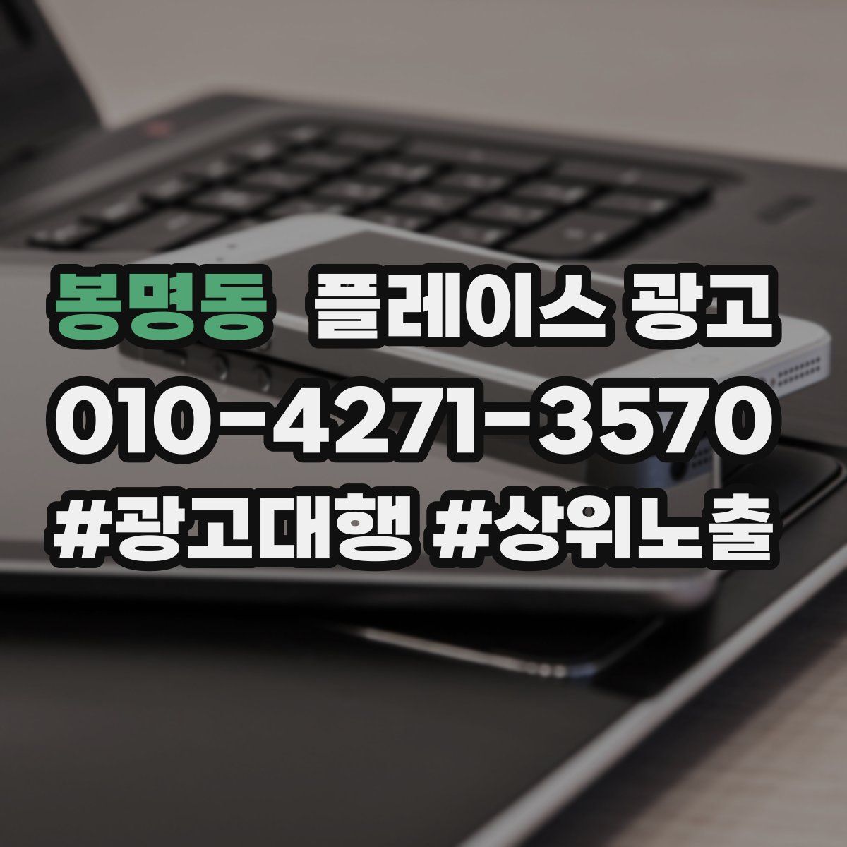 봉명동 플레이스 광고