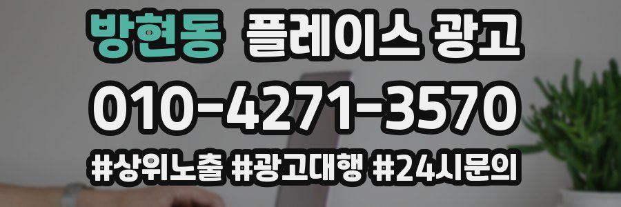 방현동 플레이스 광고