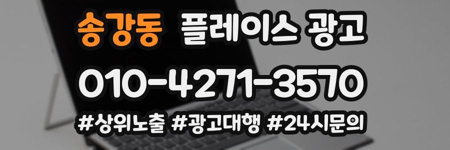 송강동 플레이스 광고