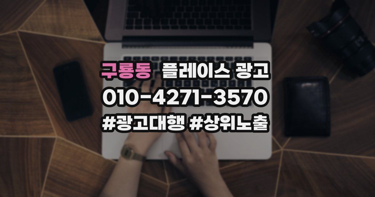 구룡동 플레이스 광고