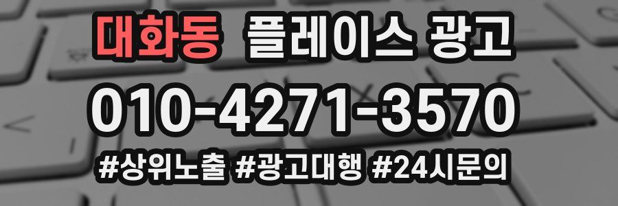 대화동 플레이스 광고