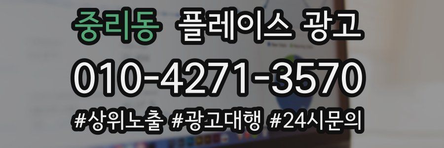 중리동 플레이스 광고