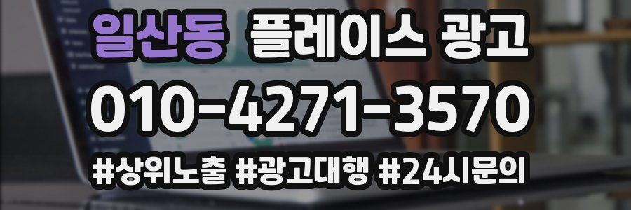 일산동 플레이스 광고