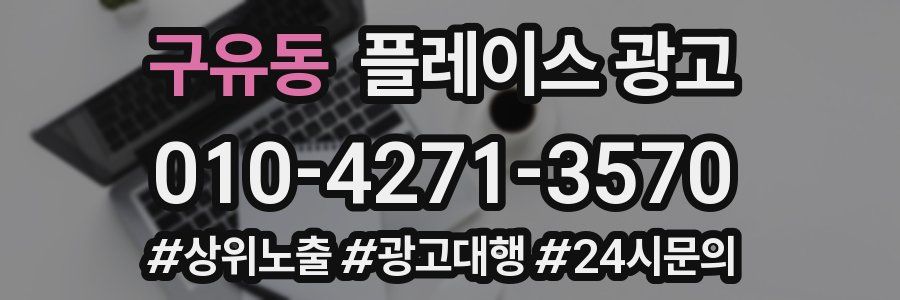 구유동 플레이스 광고