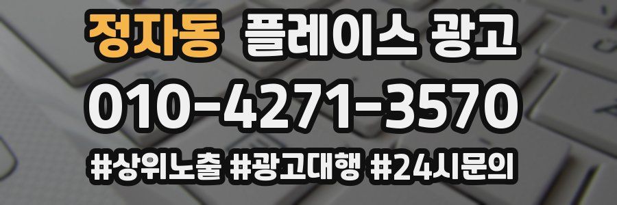 정자동 플레이스 광고