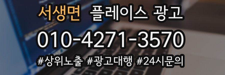 서생면 플레이스 광고