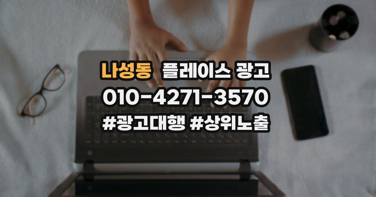 나성동 플레이스 광고