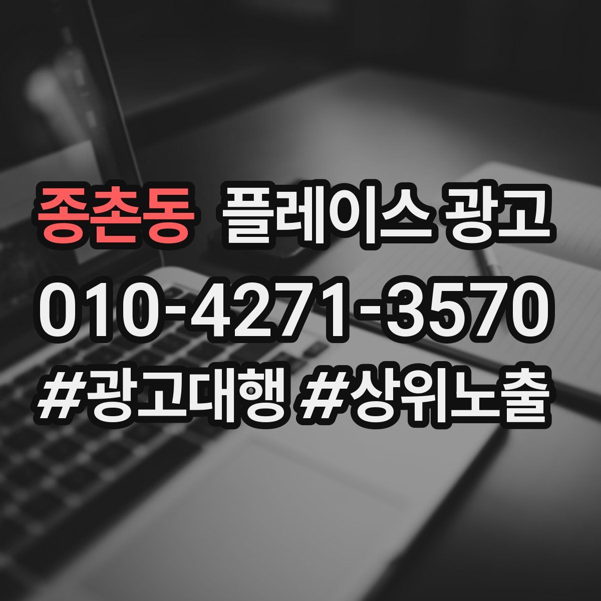 종촌동 플레이스 광고