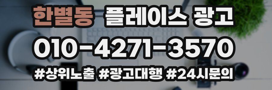 한별동 플레이스 광고