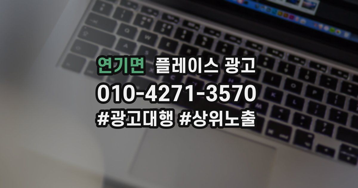 연기면 플레이스 광고