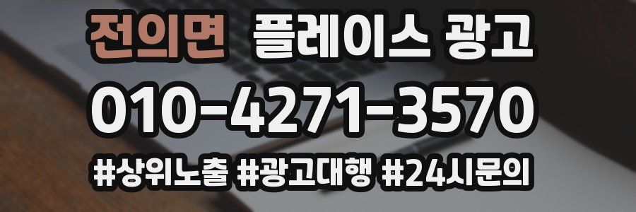 전의면 플레이스 광고
