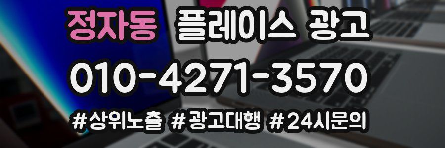 정자동 플레이스 광고