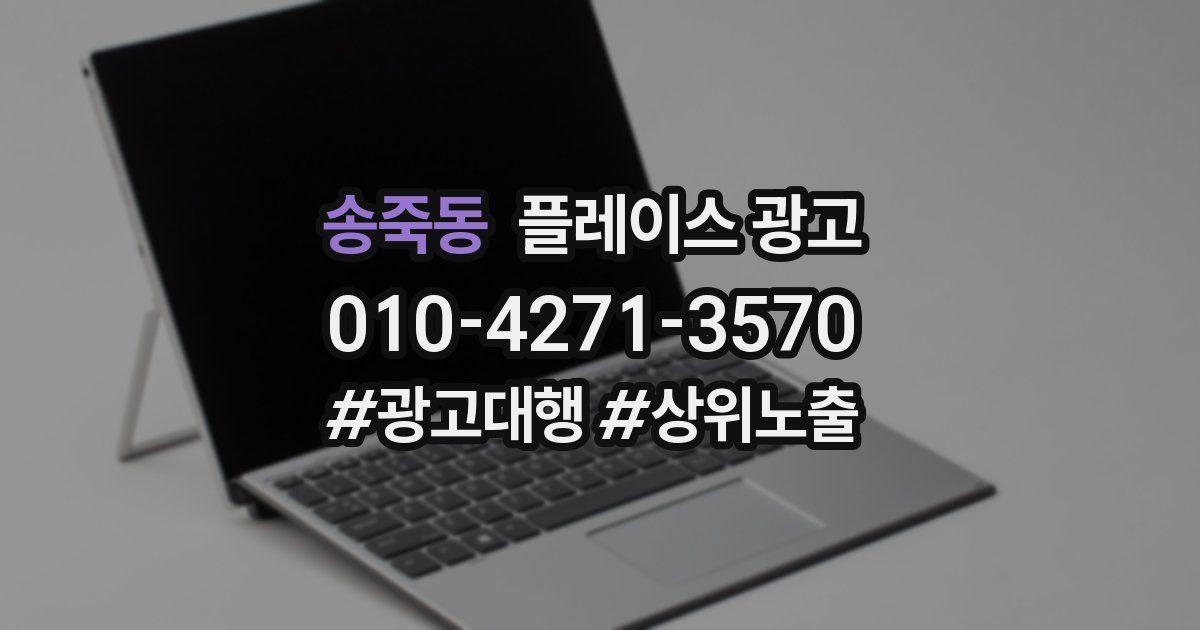 송죽동 플레이스 광고