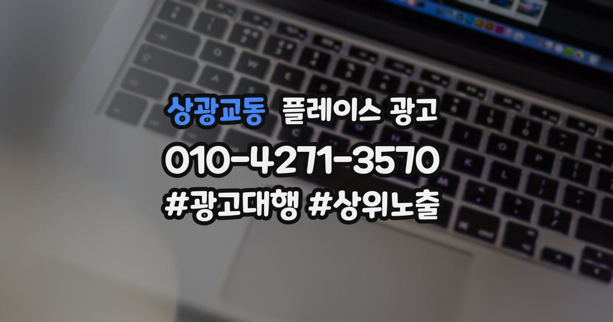 상광교동 플레이스 광고
