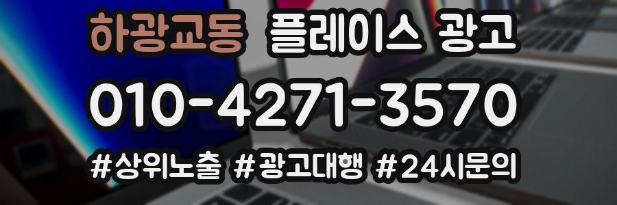 하광교동 플레이스 광고