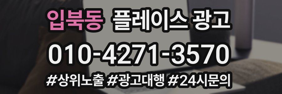 입북동 플레이스 광고