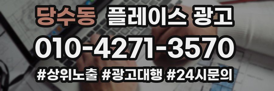 당수동 플레이스 광고