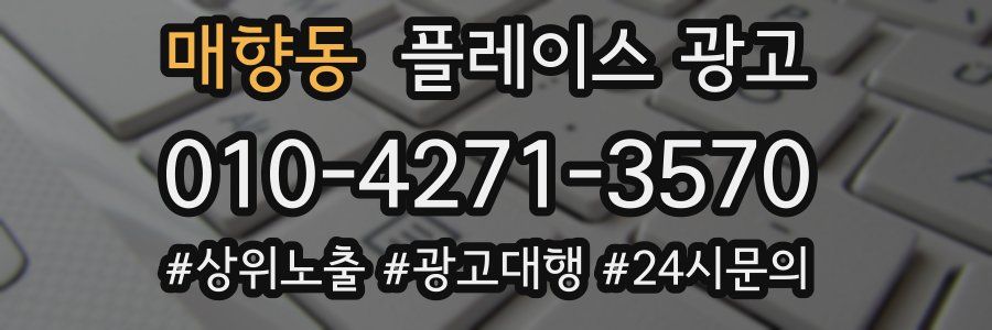 매향동 플레이스 광고