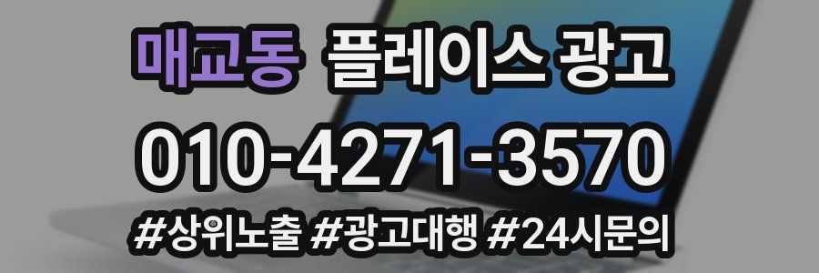 매교동 플레이스 광고