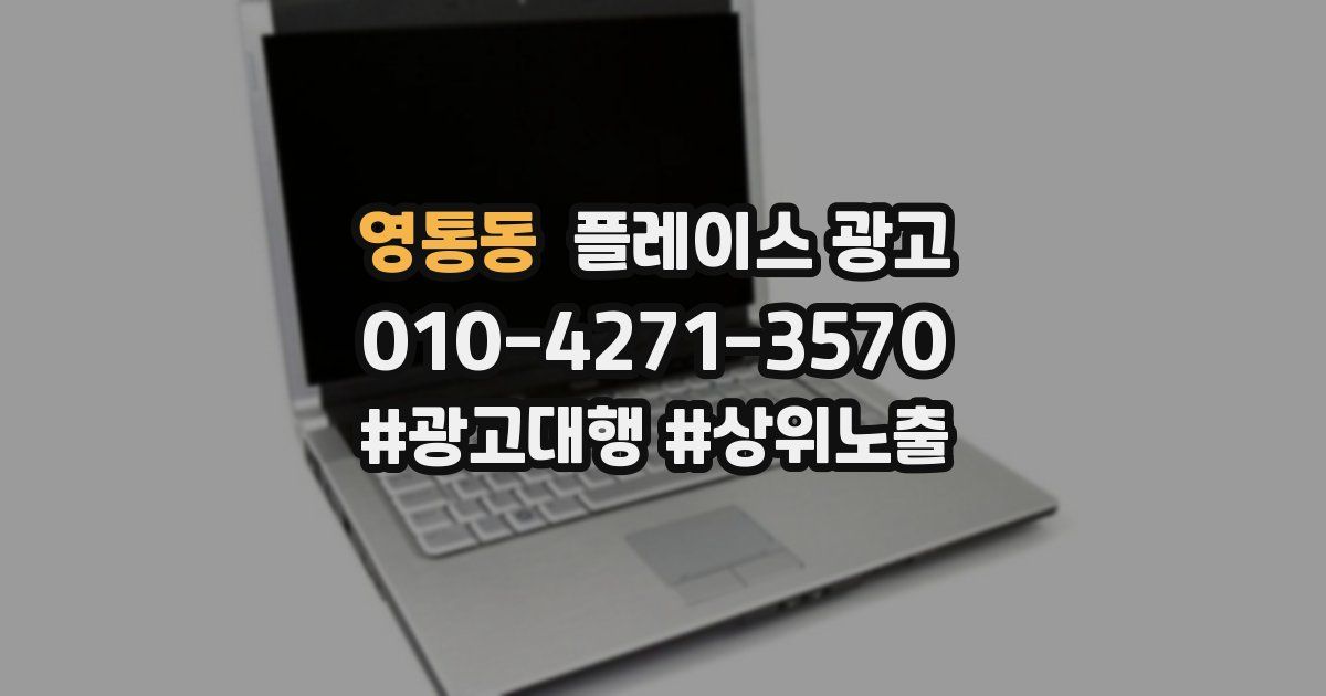 영통동 플레이스 광고