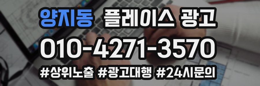 양지동 플레이스 광고