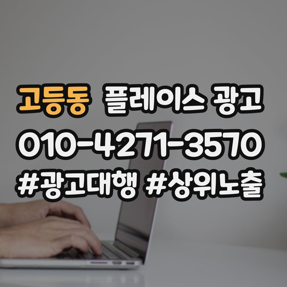 고등동 플레이스 광고