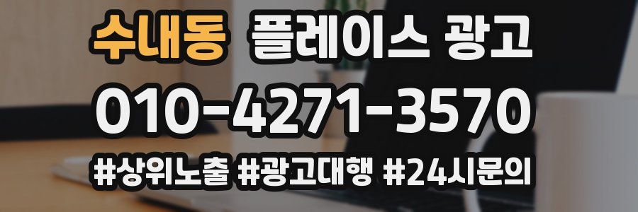 수내동 플레이스 광고