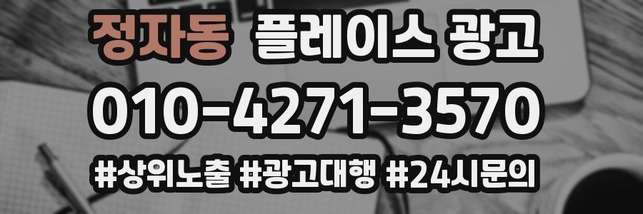 정자동 플레이스 광고