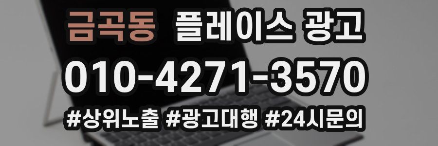 금곡동 플레이스 광고