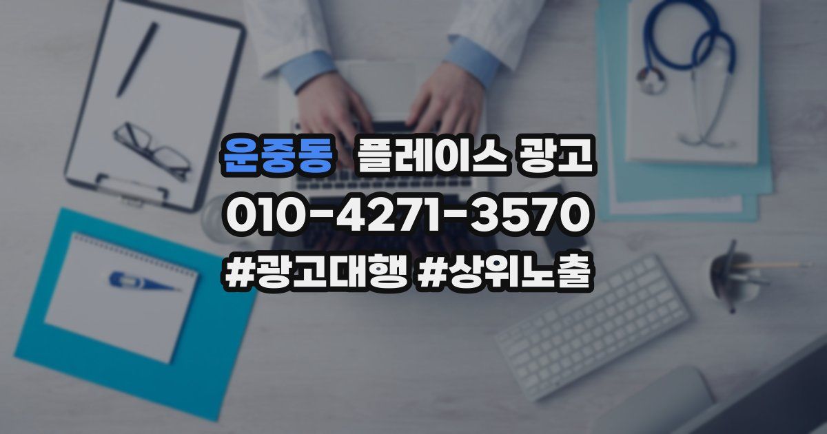 운중동 플레이스 광고