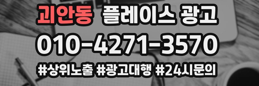괴안동 플레이스 광고
