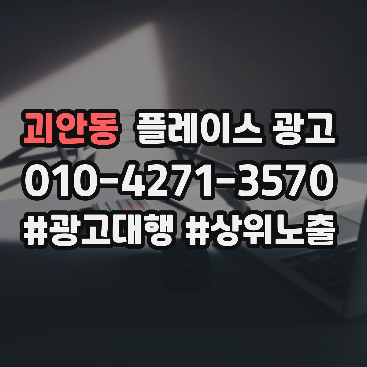 괴안동 플레이스 광고