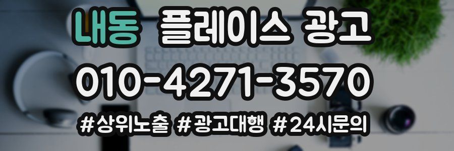 내동 플레이스 광고
