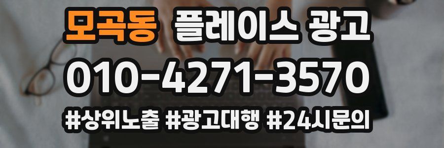 모곡동 플레이스 광고
