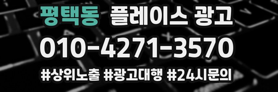 평택동 플레이스 광고