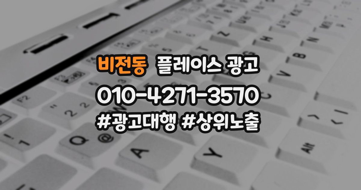비전동 플레이스 광고