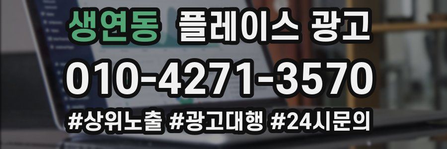 생연동 플레이스 광고