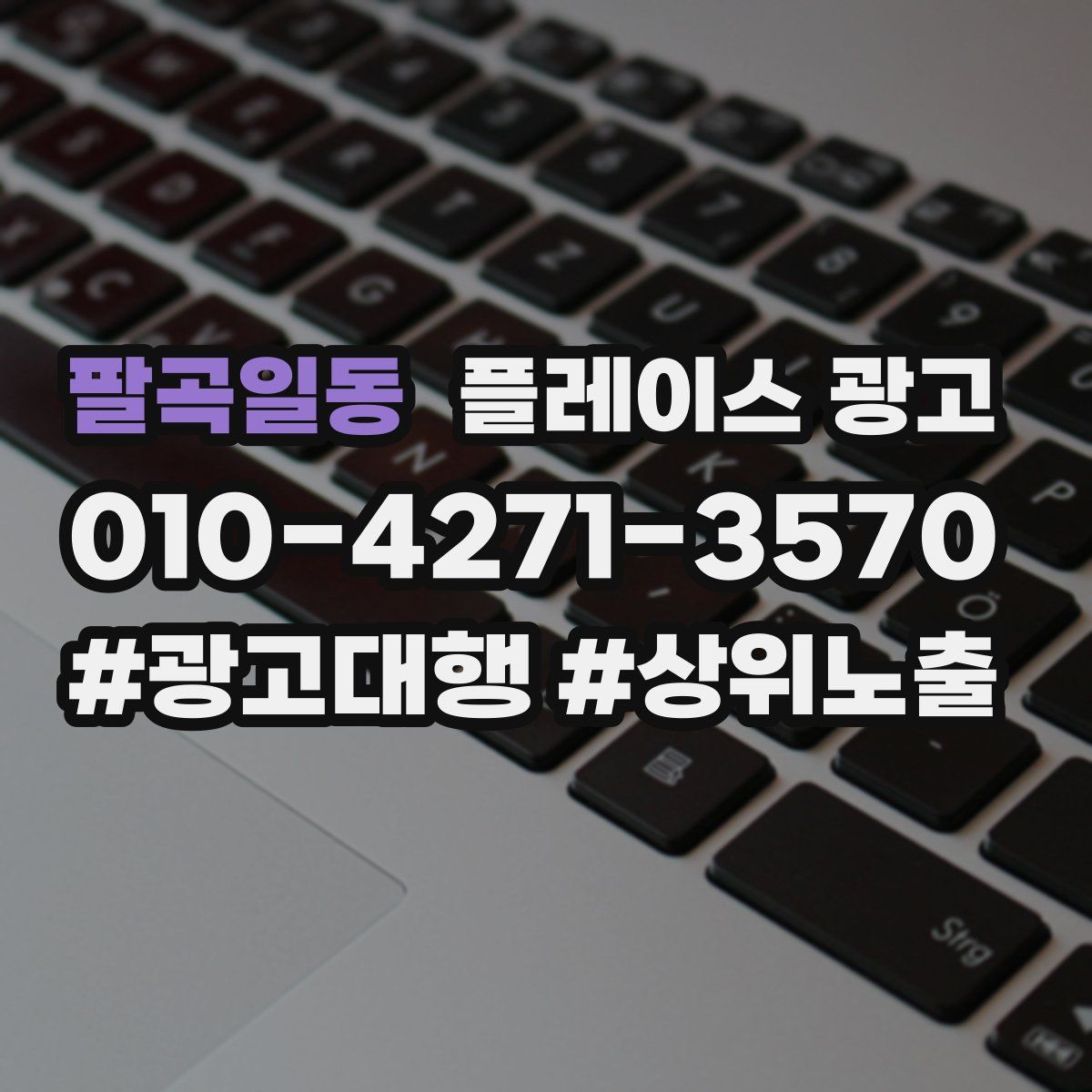 팔곡일동 플레이스 광고