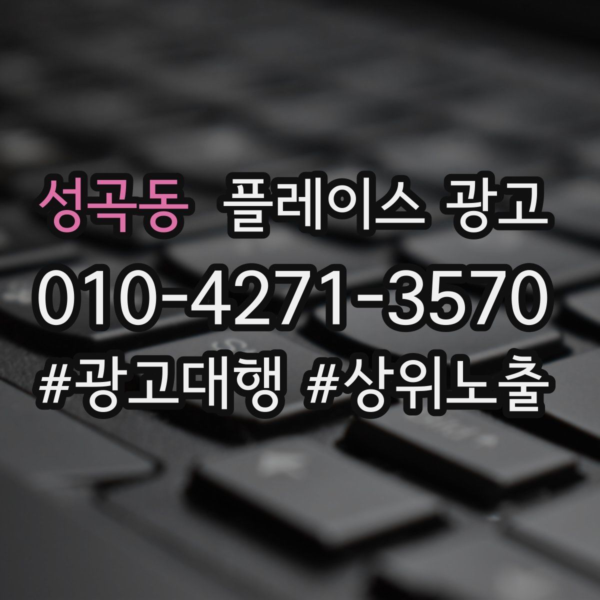 성곡동 플레이스 광고