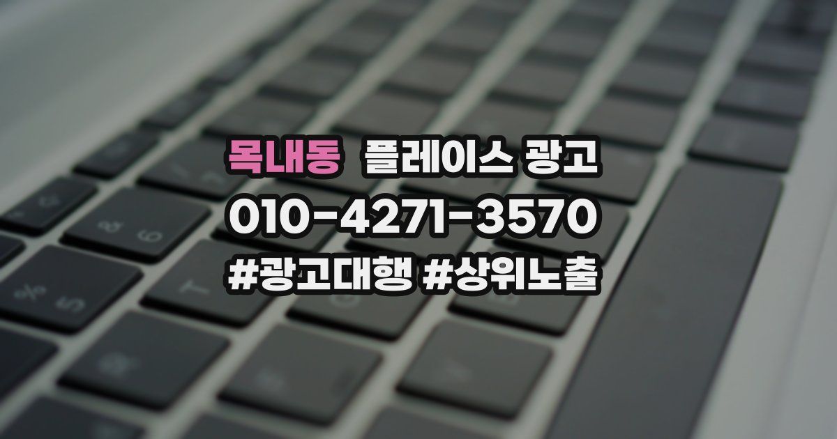 목내동 플레이스 광고