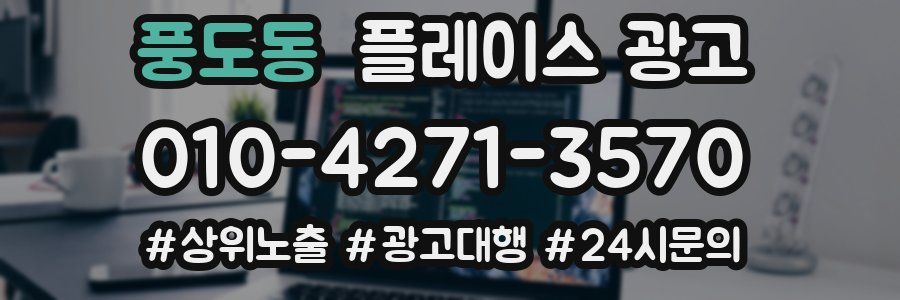풍도동 플레이스 광고